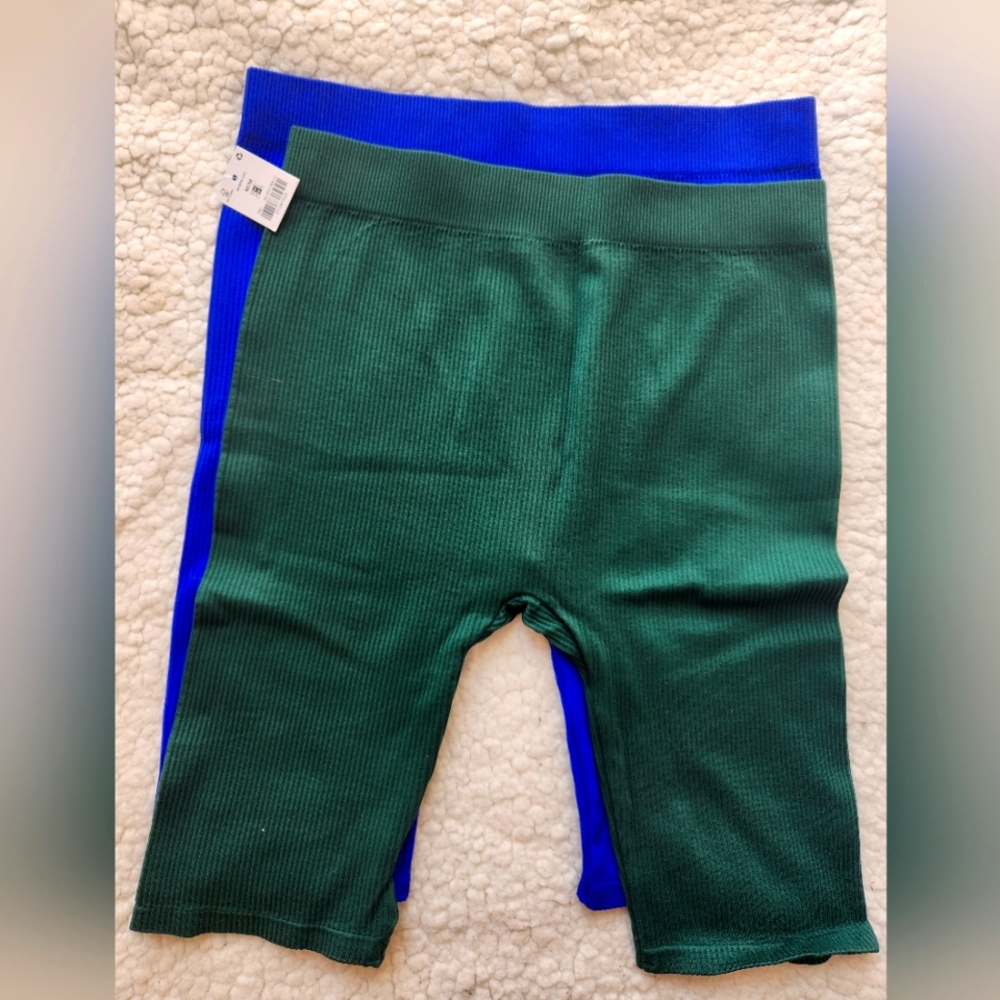 2/$20 Set Ribbed Biker Shorts